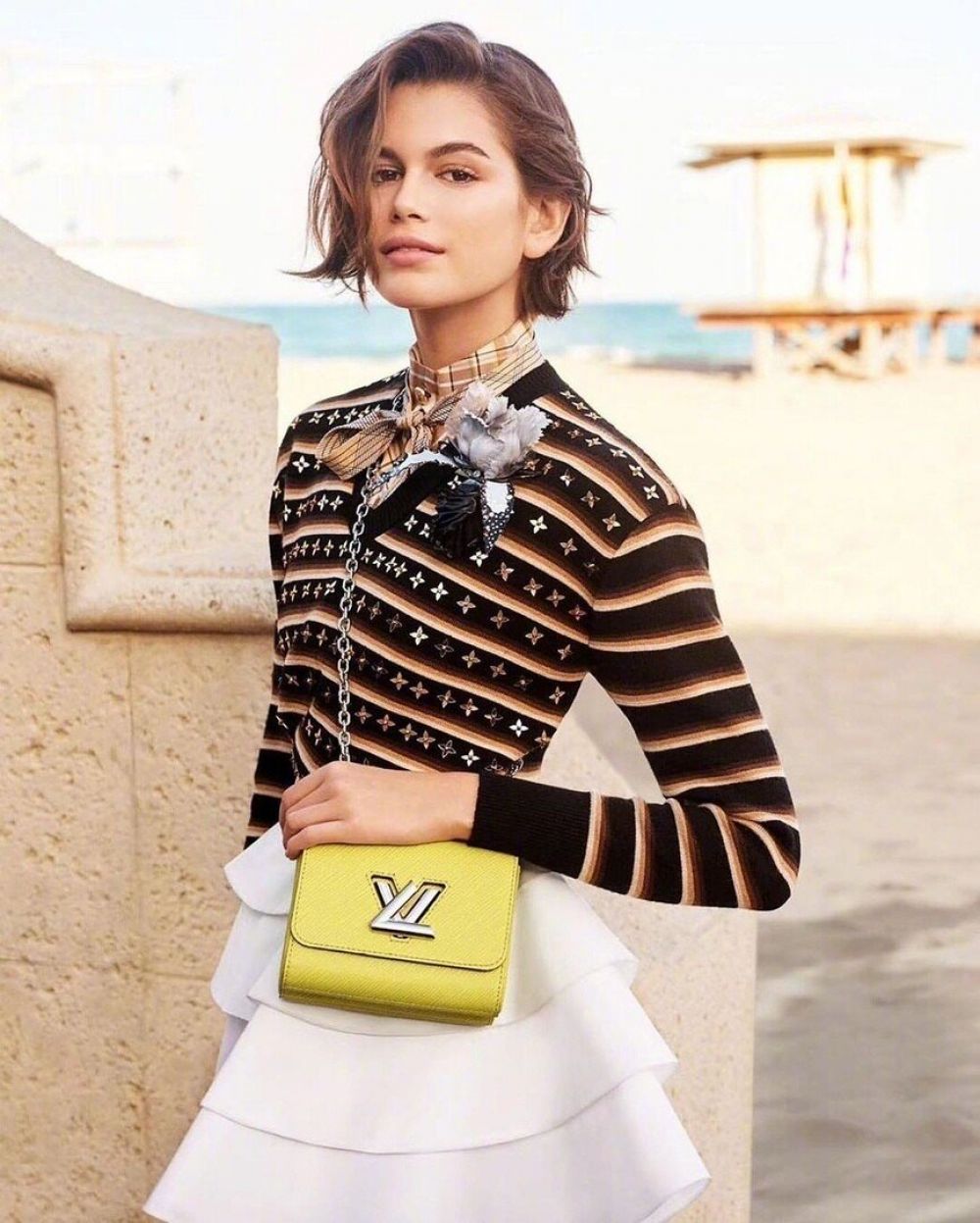 KAIA GERBER for Louis Vuitton Twist Bags for Spring 2020 Campaign – HawtCelebs