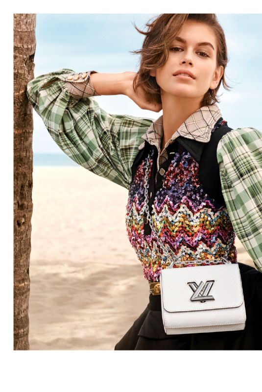 KAIA GERBER for Louis Vuitton Twist Bags for Spring 2020 Campaign