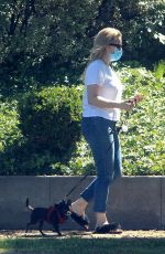 KAITLIN DOUBLEDAY Out with Her Dog in Beverly Hills 05/08/2020