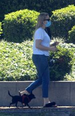 KAITLIN DOUBLEDAY Out with Her Dog in Beverly Hills 05/08/2020