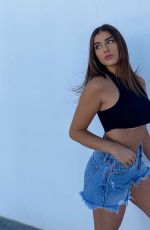 KALANI HILLIKER in Denim Cut Off - Instagram Photos 05/05/2020