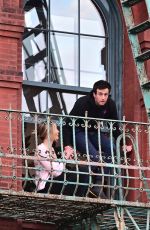 KARLIE KLOSS and Joshua Kushner Kissing on Their Balcony in New York 05/14/2020