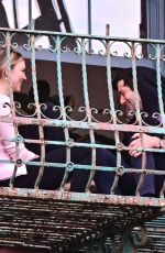 KARLIE KLOSS and Joshua Kushner Kissing on Their Balcony in New York 05/14/2020