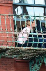 KARLIE KLOSS and Joshua Kushner Kissing on Their Balcony in New York 05/14/2020