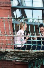 KARLIE KLOSS and Joshua Kushner Kissing on Their Balcony in New York 05/14/2020