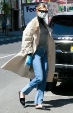 KARLIE KLOSS Wearing Mask and Latex Gloves Out in New York 05/14/2020