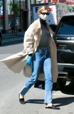 KARLIE KLOSS Wearing Mask and Latex Gloves Out in New York 05/14/2020