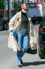 KARLIE KLOSS Wearing Mask and Latex Gloves Out in New York 05/14/2020