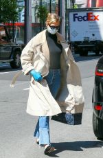 KARLIE KLOSS Wearing Mask and Latex Gloves Out in New York 05/14/2020