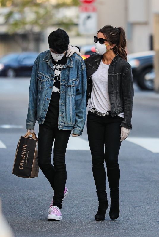 KATE BECKINSALE and Goody Grace Out in Pacific Palisades 05/01/2020