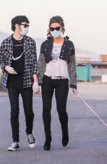KATE BECKINSALE and Goody Grace Out with Their Dog in Malibu 05/15/2020