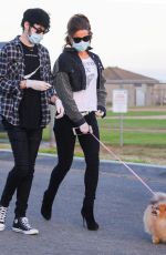 KATE BECKINSALE and Goody Grace Out with Their Dog in Malibu 05/15/2020