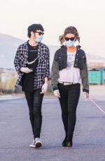 KATE BECKINSALE and Goody Grace Out with Their Dog in Malibu 05/15/2020