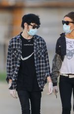 KATE BECKINSALE and Goody Grace Out with Their Dog in Malibu 05/15/2020