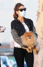 KATE BECKINSALE Out with Her Dog in Malibu 05/15/2020