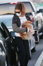 KATE BECKINSALE Out with Her Dog in Malibu 05/15/2020