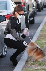 KATE BECKINSALE Out with Her Dog in Malibu 05/15/2020