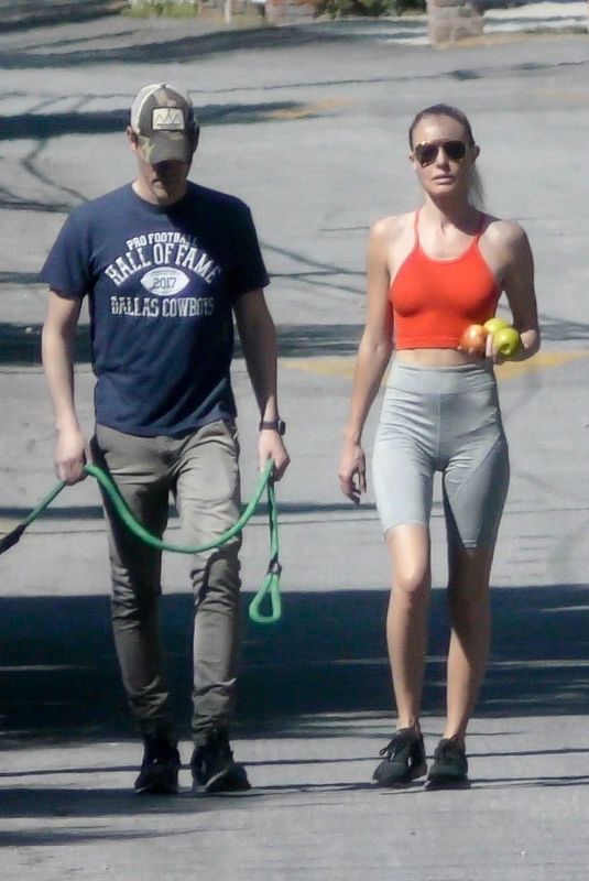 KATE BOSWORTH and Micheal Polish Out with Their Dog in Los Angeles 05/25/2020