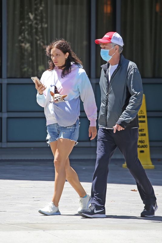 KATHARINE MCPHEE in Denim Shorts and David Foster Out in Los Angeles 05/19/2020