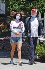 KATHARINE MCPHEE in Denim Shorts and David Foster Out in Los Angeles 05/19/2020