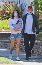 KATHARINE MCPHEE in Denim Shorts and David Foster Out in Los Angeles 05/19/2020