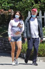 KATHARINE MCPHEE in Denim Shorts and David Foster Out in Los Angeles 05/19/2020