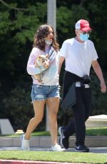 KATHARINE MCPHEE in Denim Shorts and David Foster Out in Los Angeles 05/19/2020