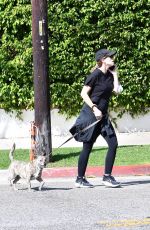 KATHERINE SCHWARZENEGEER Out with Her Dog in Brentwood 05/02/2020