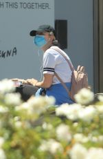 KATHRYN NEWTON Wearing Mask Out in Beverly Hills 04/30/2020