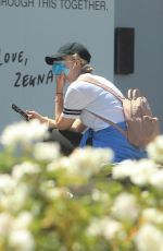 KATHRYN NEWTON Wearing Mask Out in Beverly Hills 04/30/2020