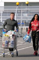 KATIE PRICE and Al Warrell Out Shopping in Surrey 04/27/2020