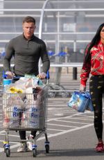 KATIE PRICE and Al Warrell Out Shopping in Surrey 04/27/2020