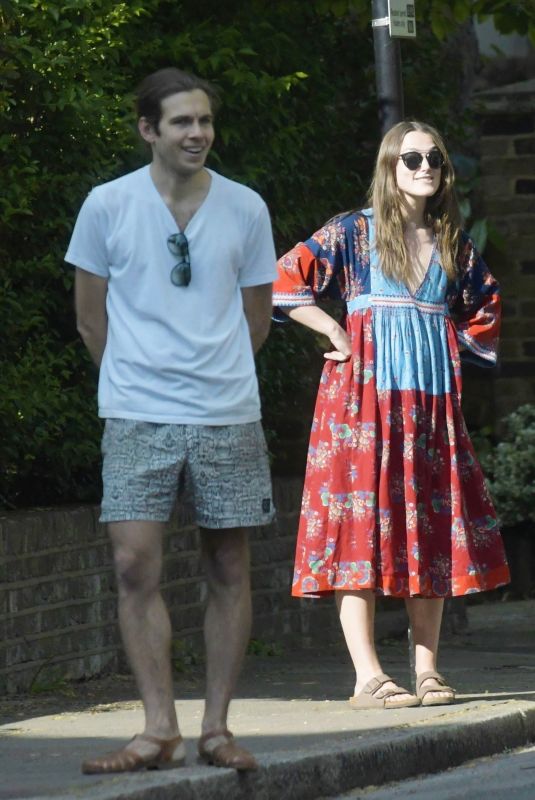 KEIRA KNIGHTLEY and James Righton Out in London 05/08/2020