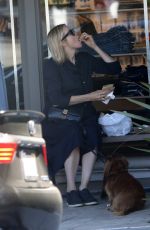 KELLY RUTHERFORD Out with Her Dog in Brentwood 05/20/2020