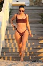 KIM KARDASHIAN in Bikini Out at a Beah in Malibu 05/05/2020