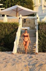 KIM KARDASHIAN in Bikini Out at a Beah in Malibu 05/05/2020
