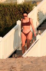 KIM KARDASHIAN in Bikini Out at a Beah in Malibu 05/05/2020