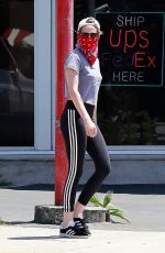 KRISTEN STEWART Wearing Bandana Mask Out in Los Feliz 05/16/2020
