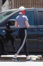 KRISTEN STEWART Wearing Bandana Mask Out in Los Feliz 05/16/2020