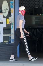 KRISTEN STEWART Wearing Bandana Mask Out in Los Feliz 05/16/2020