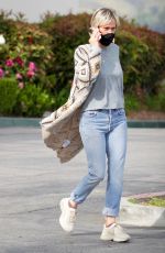 KRISTEN WIIG Wearing Mask Out in Calabasas 04/30/2020