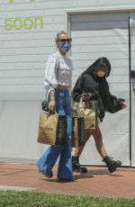 LAETICIA HALLYDAY Out Shopping in Pacific Palisades 03/25/2020