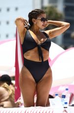 LARSA PIPPEN in Bikini at a Beach in Miami 05/10/2020