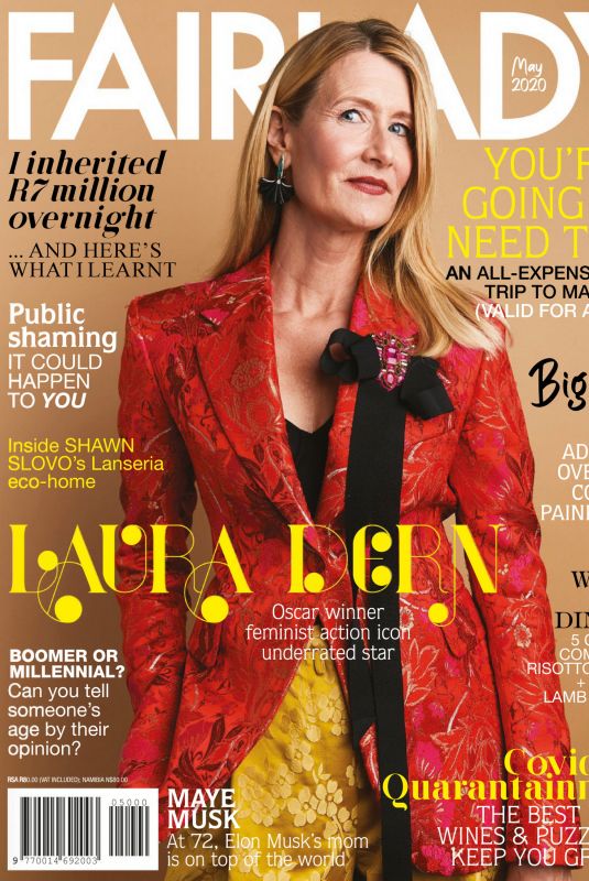 LAURA DERN in Fairlady Magazine, May 2020