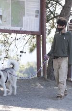 LAURA DERN Out with Her Dog in Pacific Palisades 05/13/2020