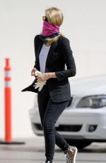 LAURA DERN Wearing Bandana Mask Out in Los Angeles 05/11/2020