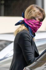 LAURA DERN Wearing Bandana Mask Out in Los Angeles 05/11/2020