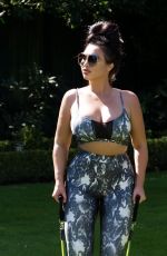 LAUREN GOODGER Workout in a Park in Essex 05/07/2020
