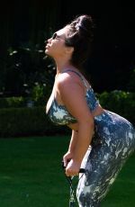 LAUREN GOODGER Workout in a Park in Essex 05/07/2020