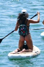 LAUREN GOODMAN and CINDY PRADO in Bikinis Paddblboarding in Miami 05/22/2020